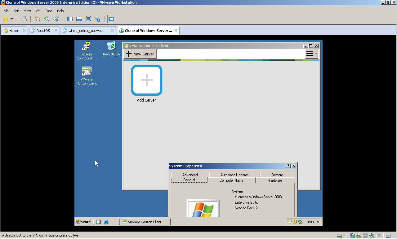 vmware horizon client install failed windows 10